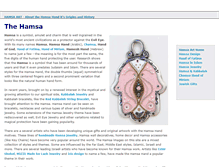 Tablet Screenshot of hamsaart.com